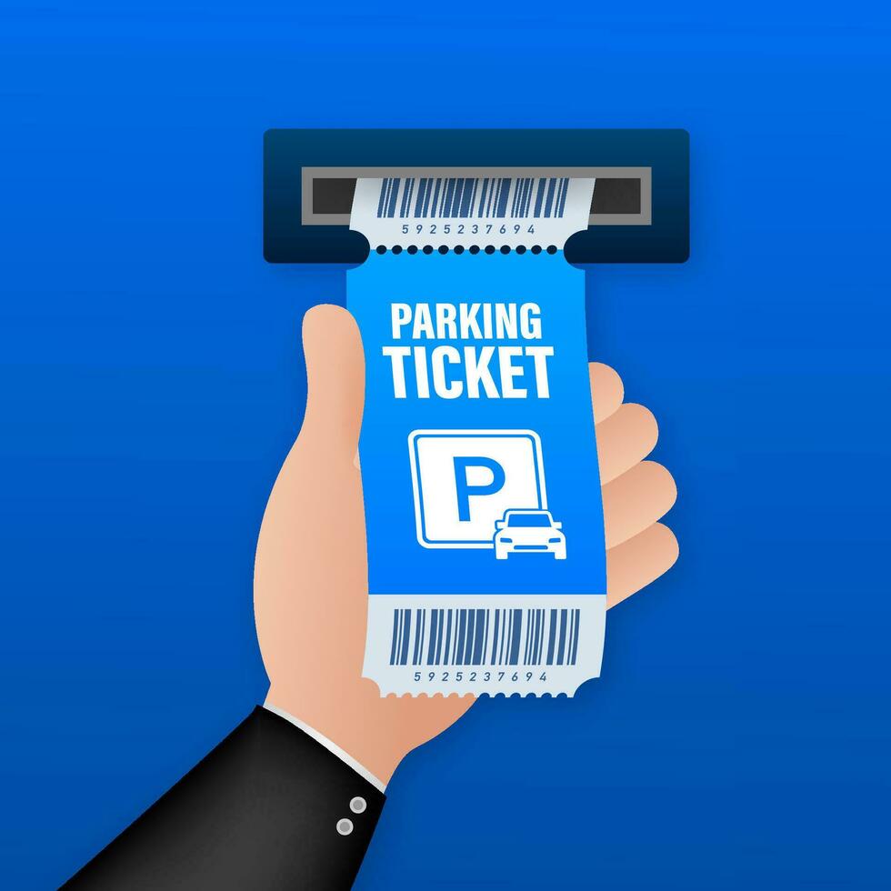parking des billets, génial conception pour tout fins. parking zone. vecteur Stock illustration