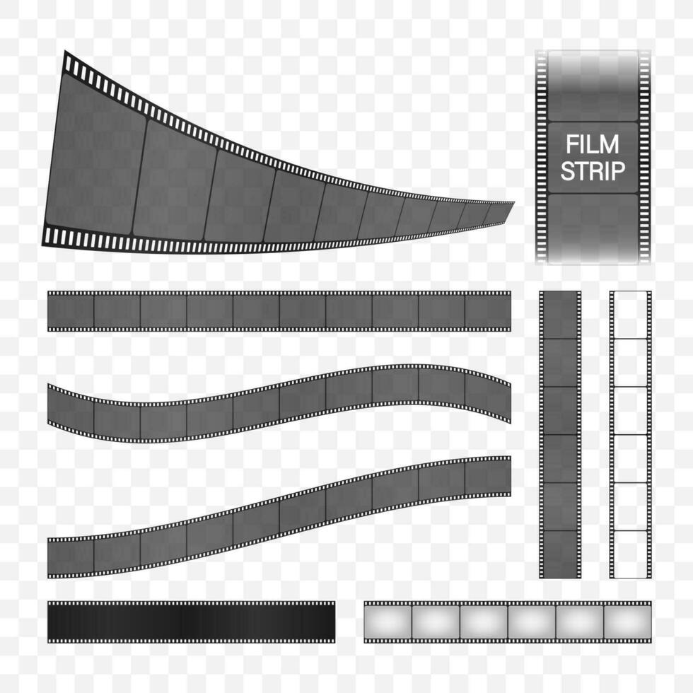 film bande collection. cinéma Cadre. rétro film bande, génial conception pour tout fins. vecteur Stock illustration