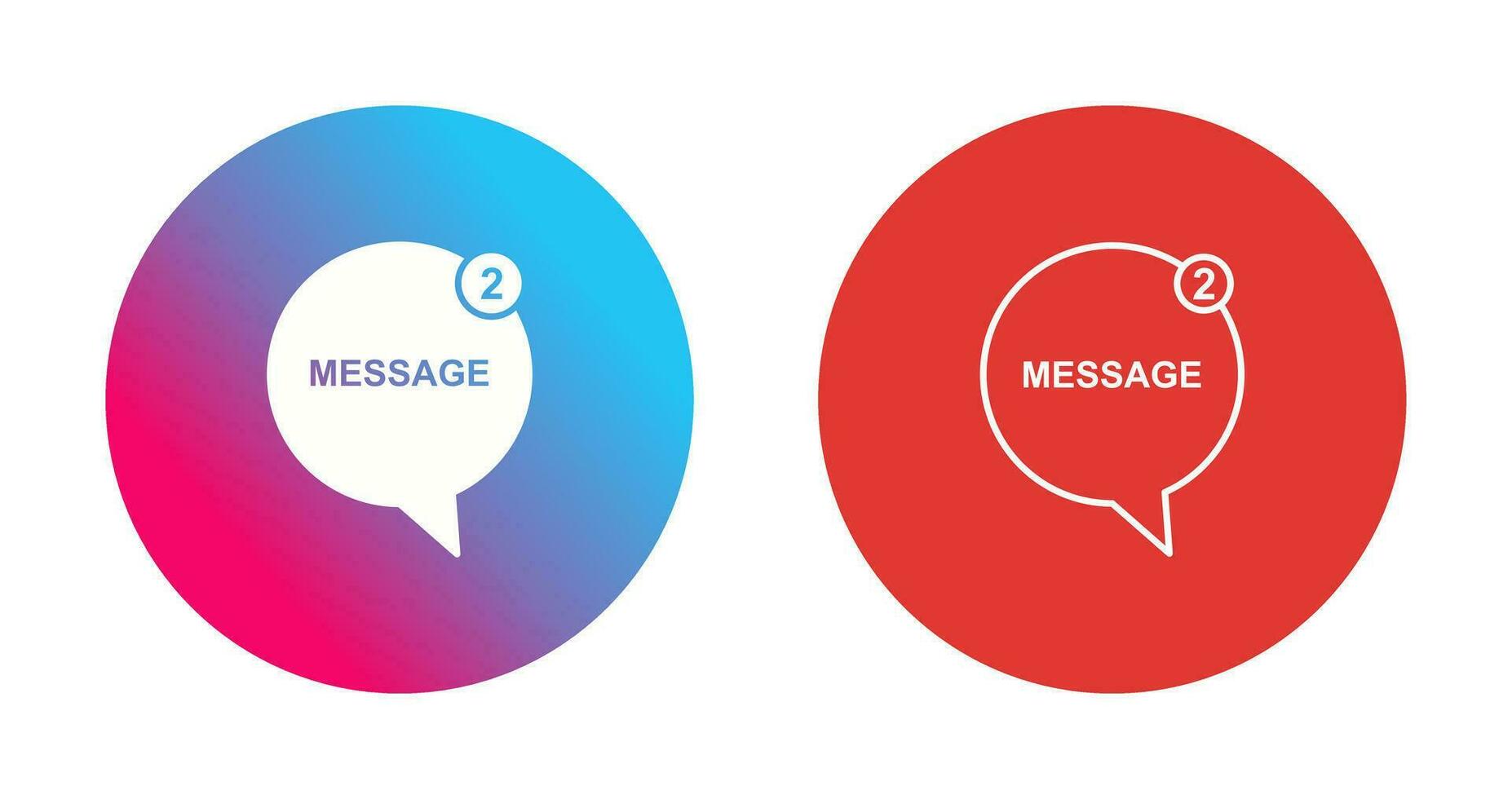 icône de vecteur de bulles de message