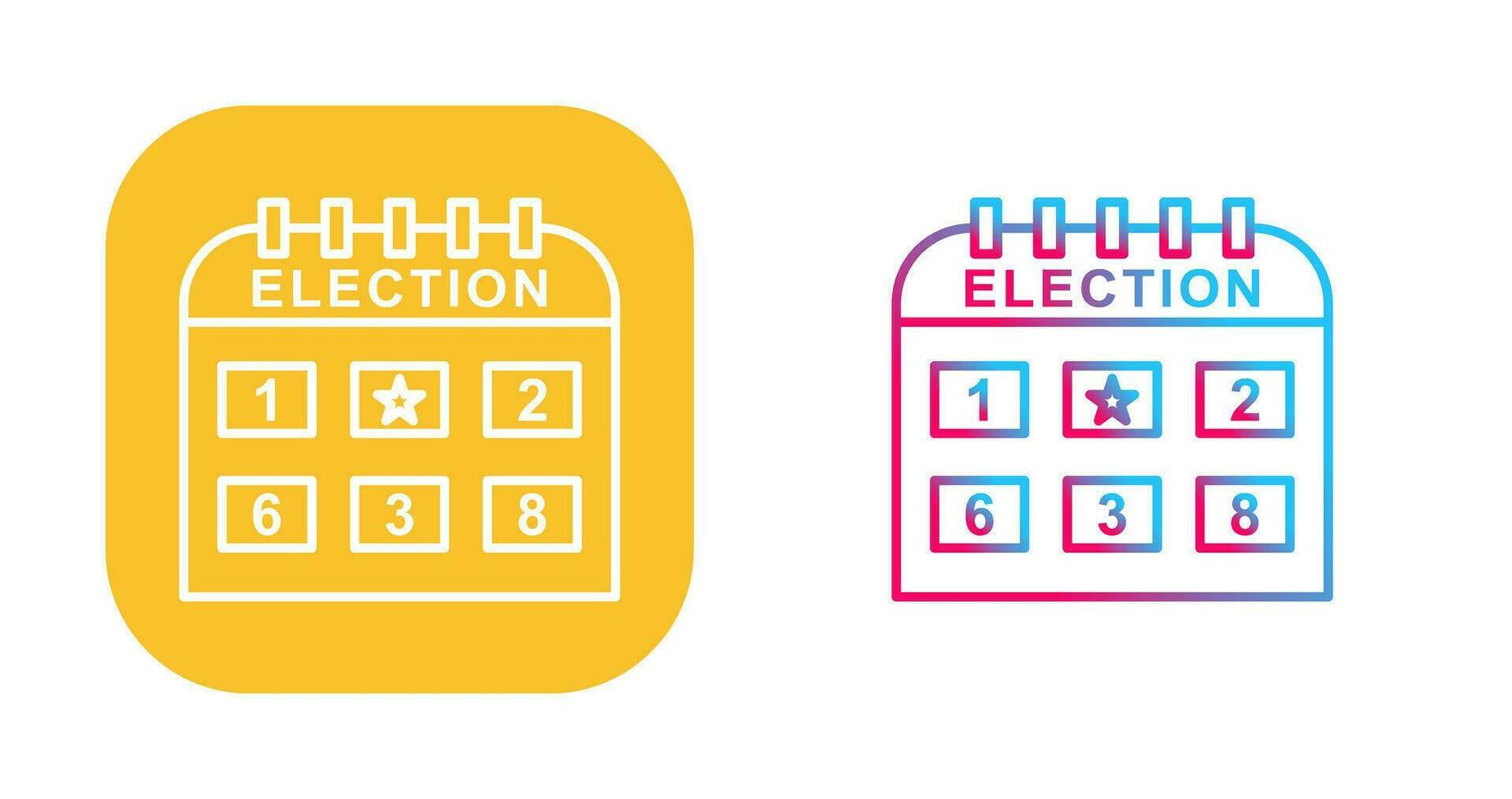 icône de vecteur de jour d'élection