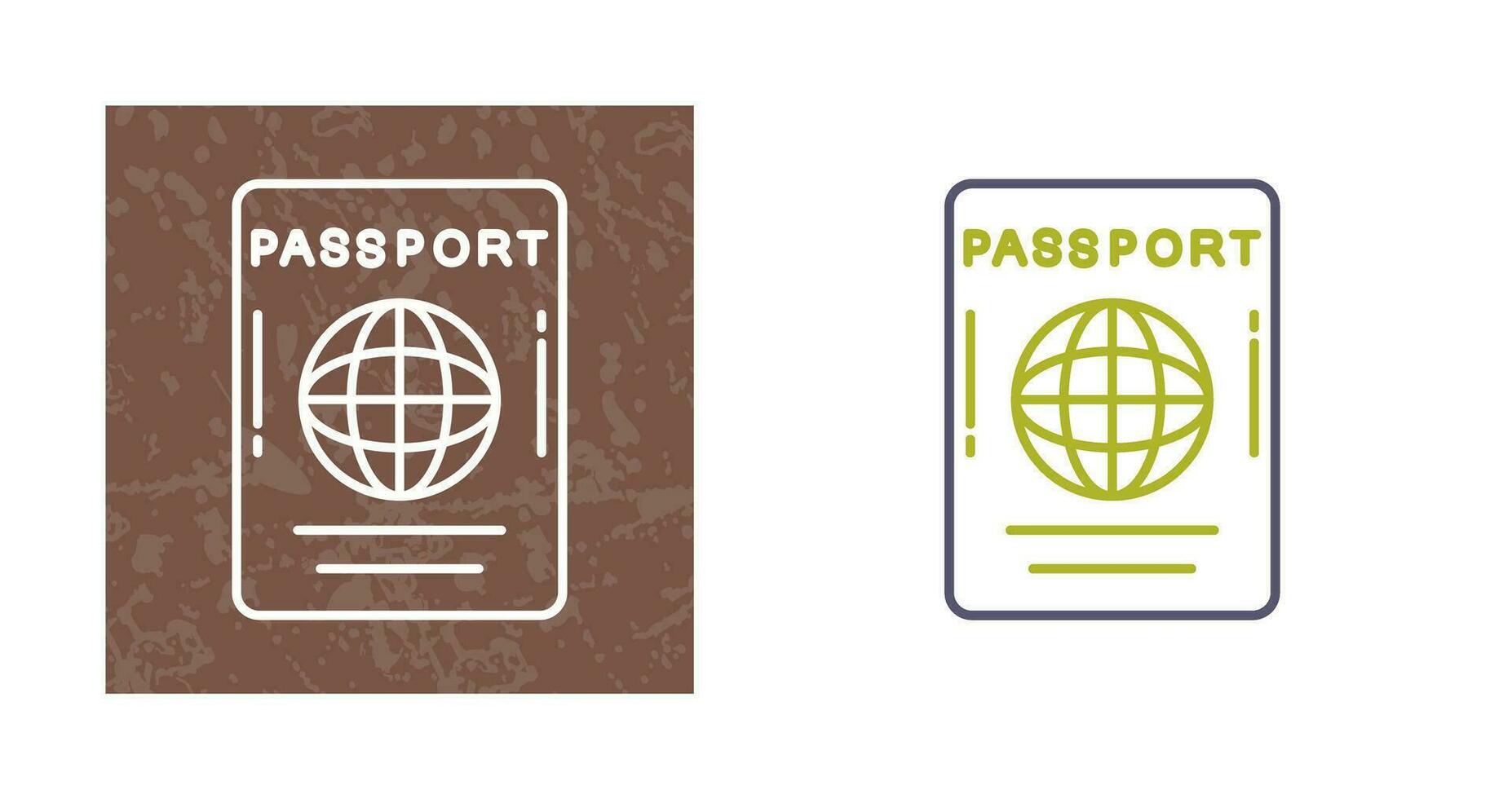 icône de vecteur de passeport