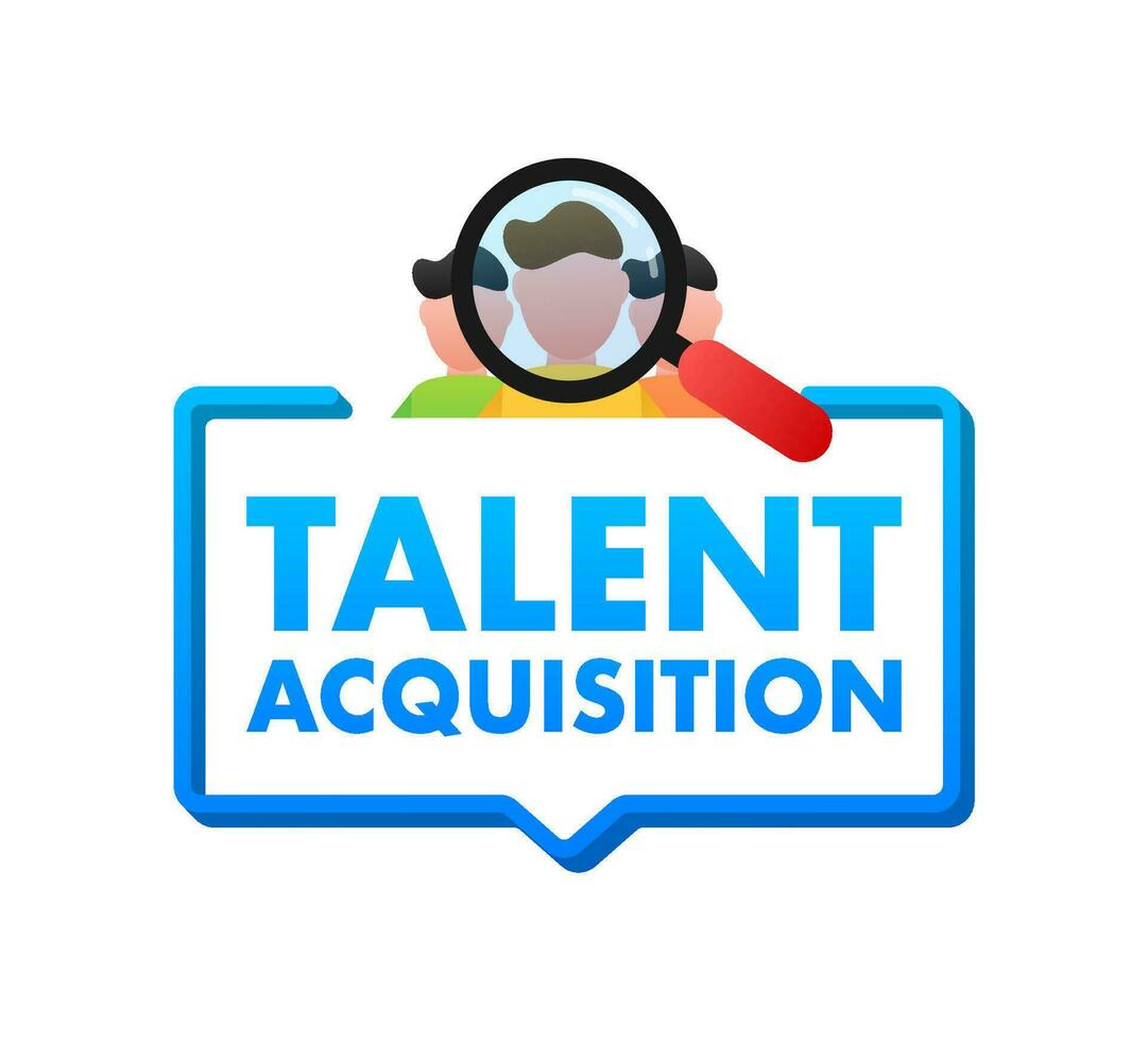 Talent acquisition. trouver droite candidat. trouver une emploi. vecteur Stock illustration