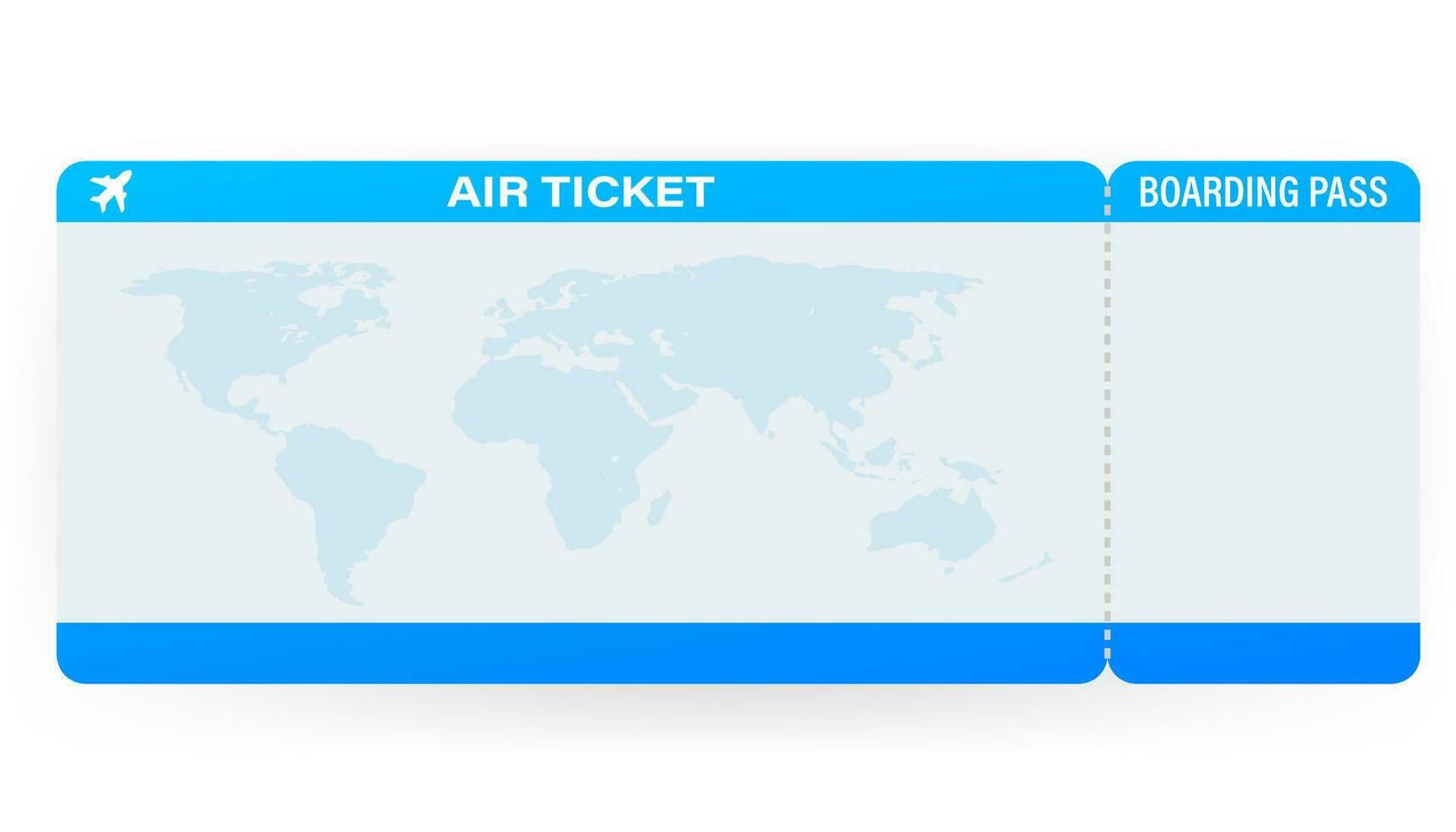 Compagnie aérienne des billets ou embarquement passer à l'intérieur de spécial un service enveloppe. vecteur illustration.