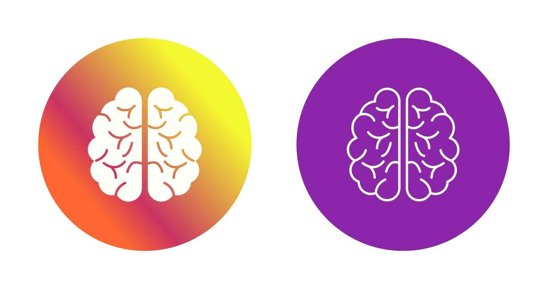 icône de vecteur de cerveau