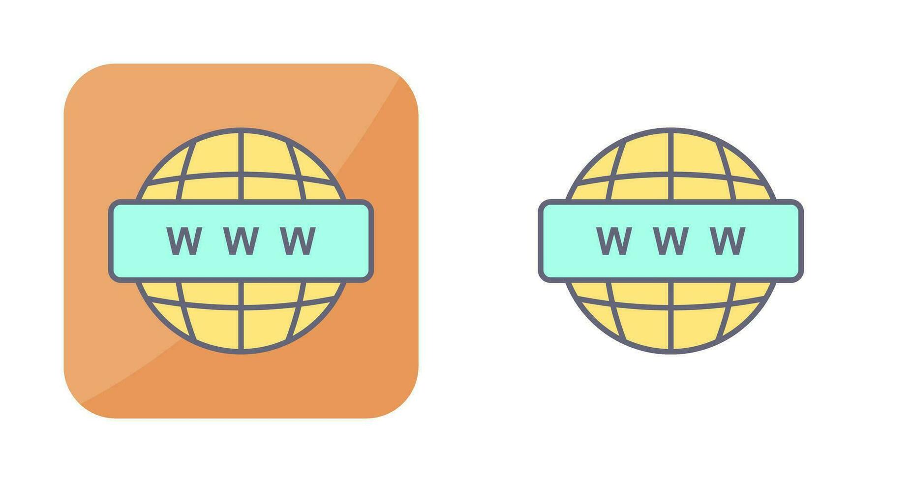 icône de vecteur web mondial