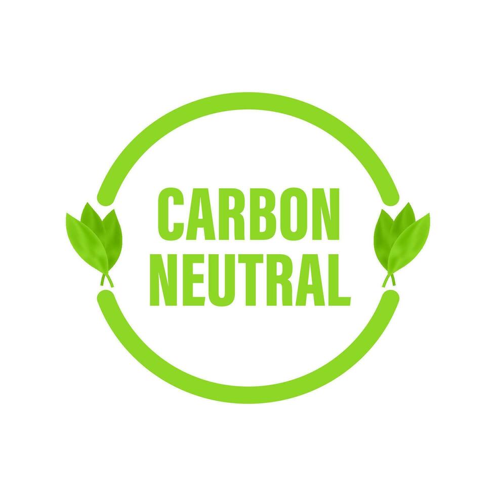 carbone neutre logo, génial conception pour tout fins. carbone neutre. vecteur icône. transport logo. planète Terre