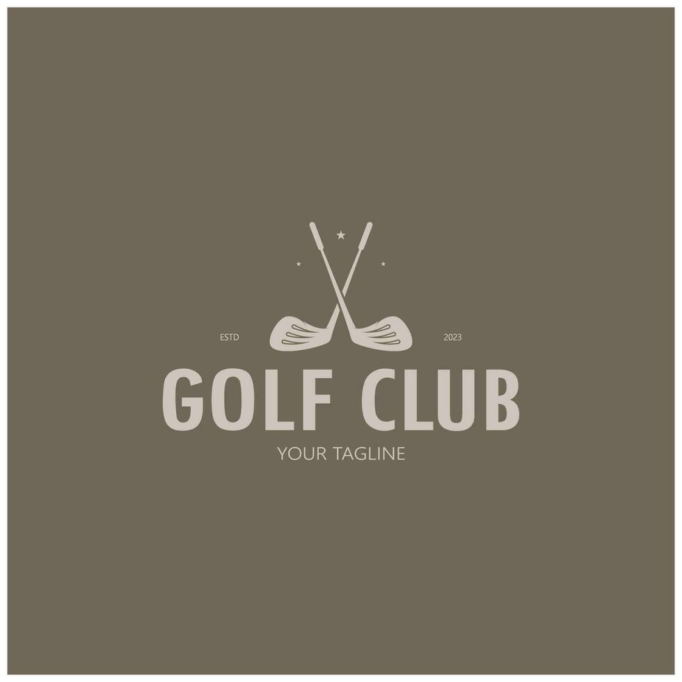 le golf Balle logo, le golf conception bâton logo, logo pour professionnel le golf équipe, le golf club, tournoi, le golf boutique entreprise, le golf cours, un événement vecteur