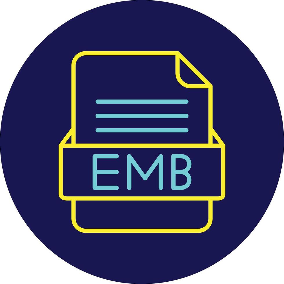 emb fichier format vecteur icône