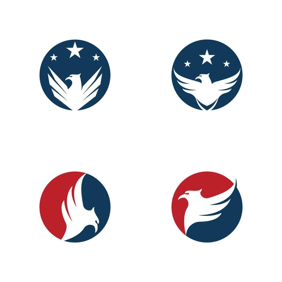 Aigle bouclier logo vecteur modèle illustration