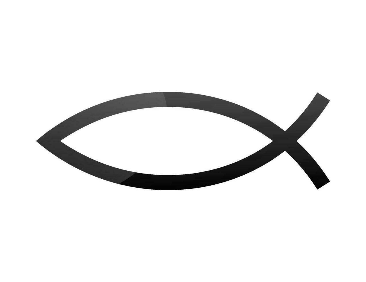 Christian symbole Ichthys, Jésus poisson. vecteur Stock illustration