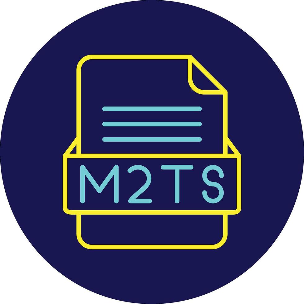 m2ts fichier format vecteur icône