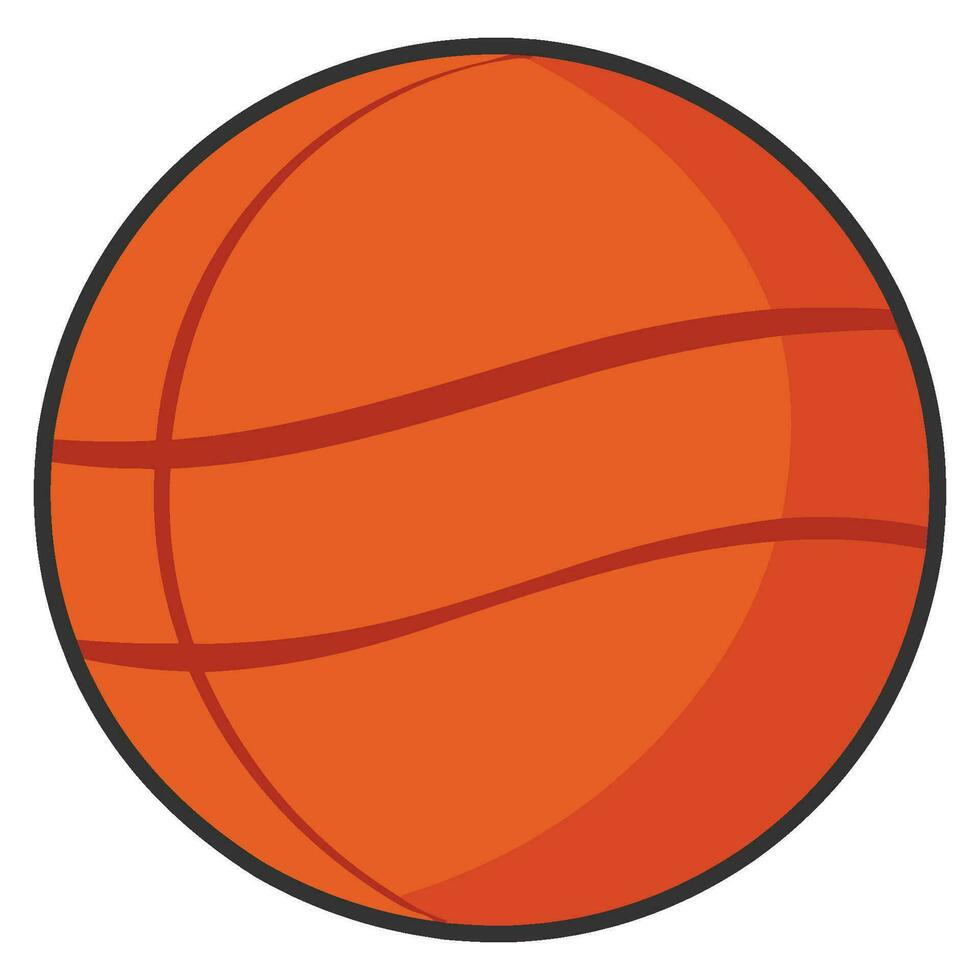 basketball vecteur clipart isolé sur blanc arrière-plan, coloré basketball illustration