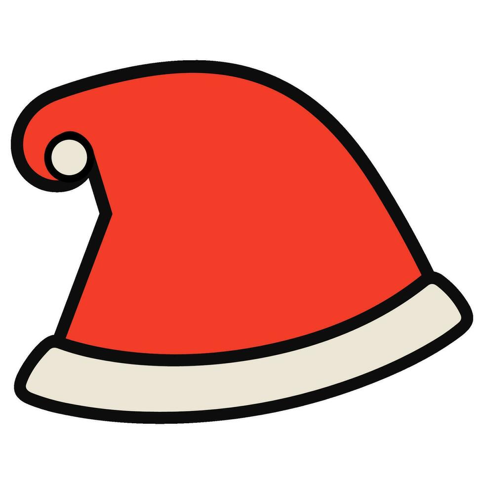 gratuit Père Noël chapeau vecteur clipart, Noël chapeau illustration