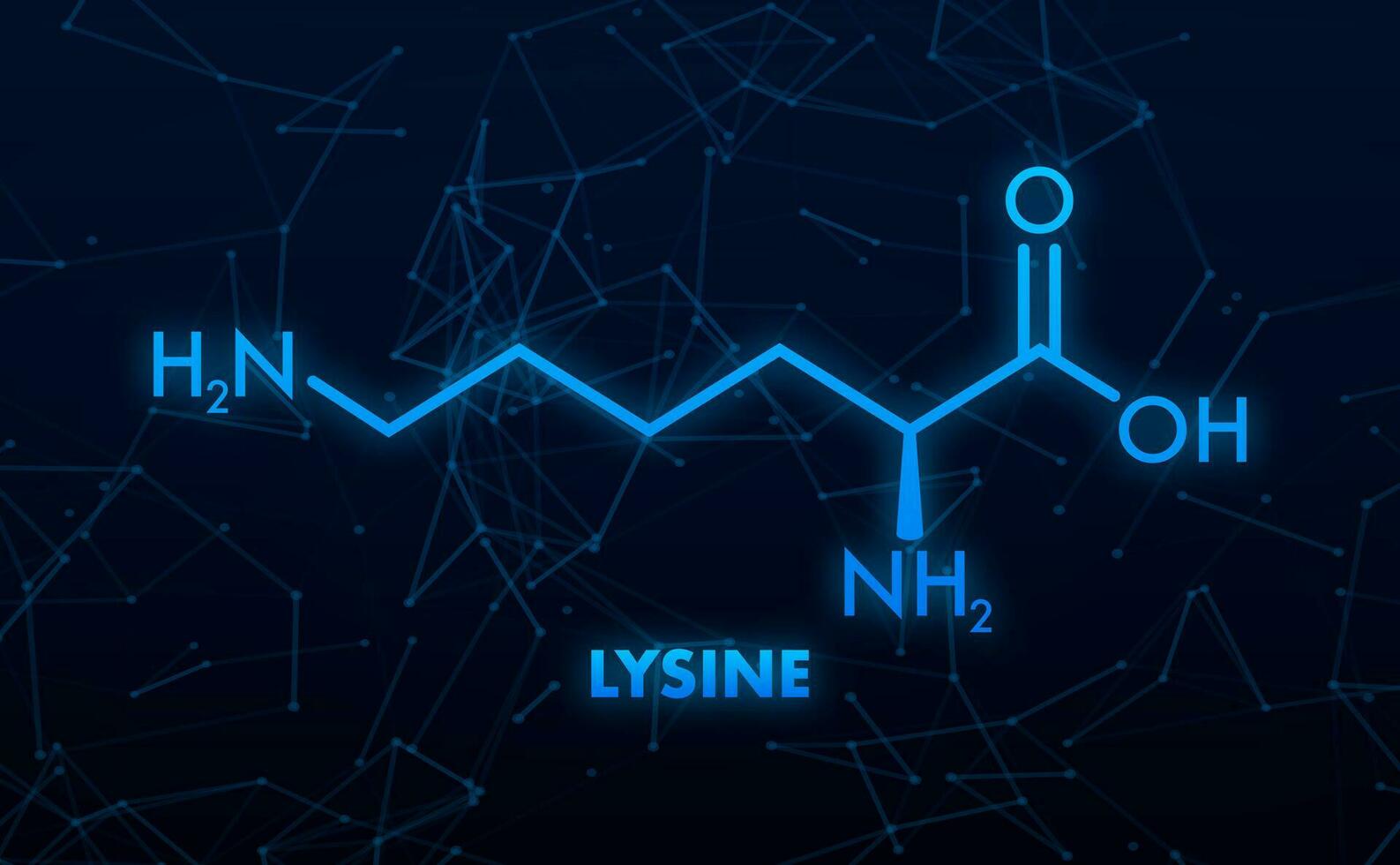 lysine formule, génial conception pour tout fins. essentiel aminé acide Facile squelettique formule vecteur