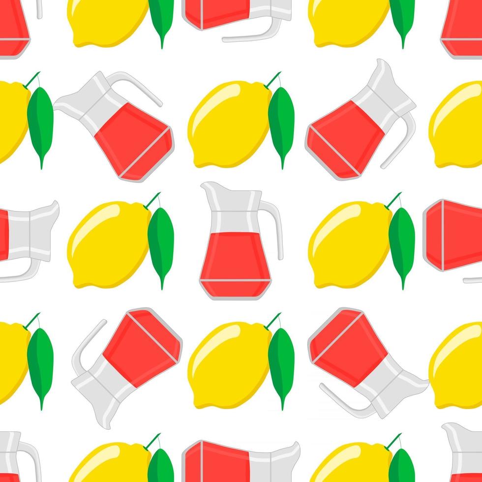 illustration sur le thème grosse limonade colorée en pot de citron vecteur