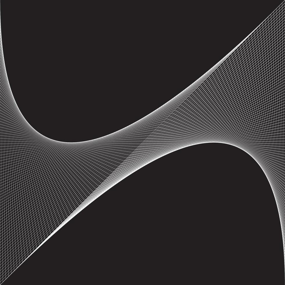 noir et blanc ligne abstrait Contexte vecteur