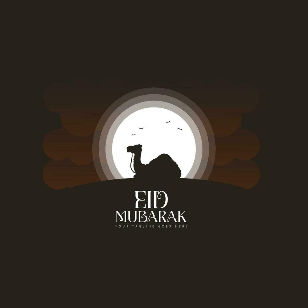 vecteur de logo eid mubarak