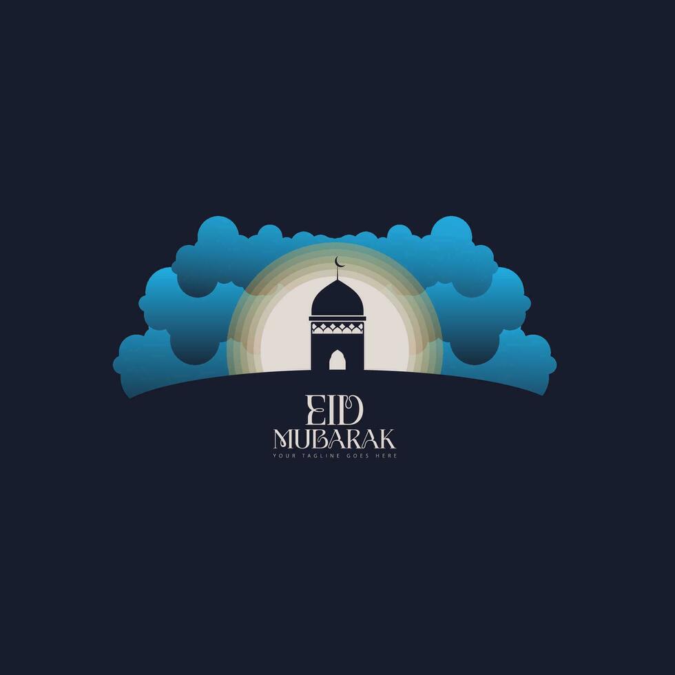 vecteur de logo eid mubarak