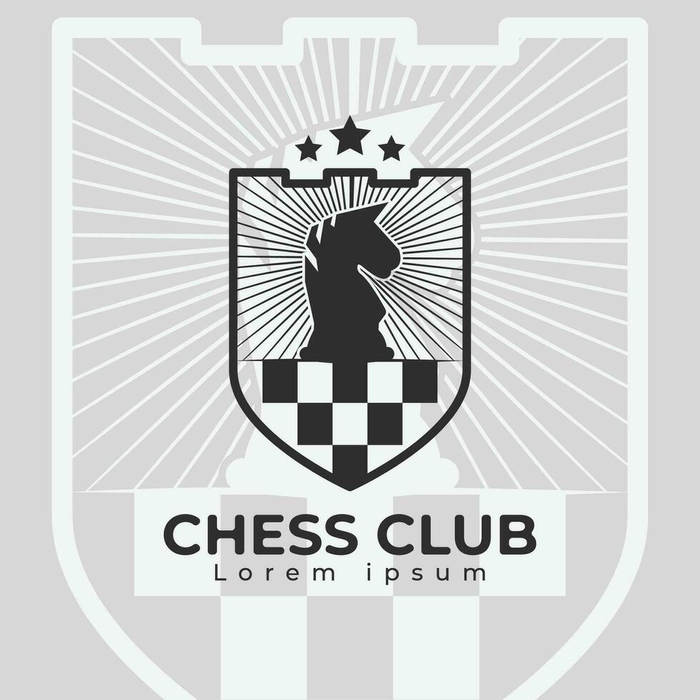 échecs logo icône vecteur conception.