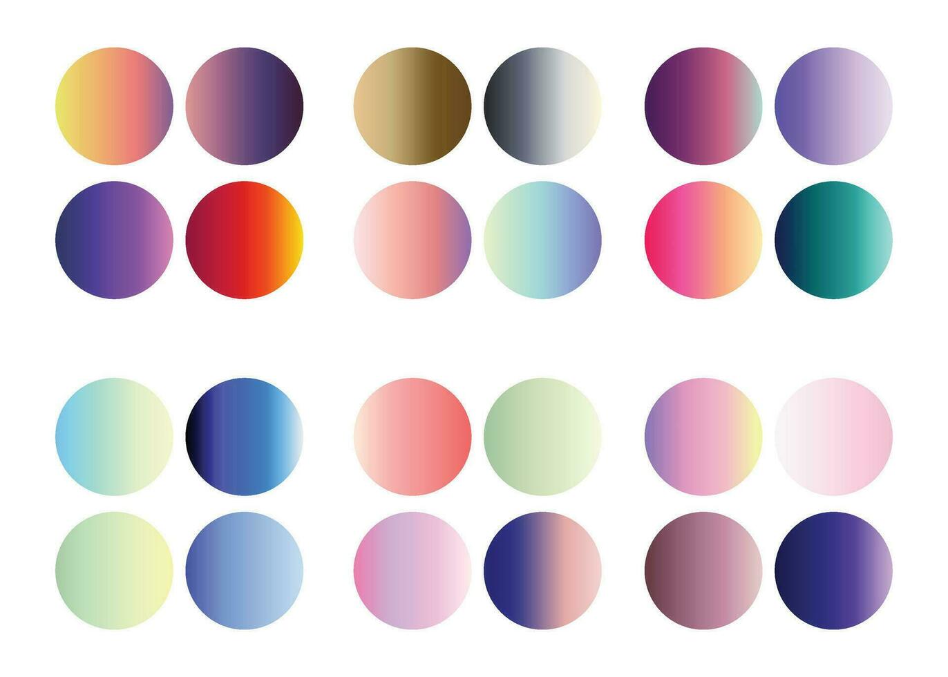 abstrait Couleur palette guide. pente Couleur ensemble. vecteur