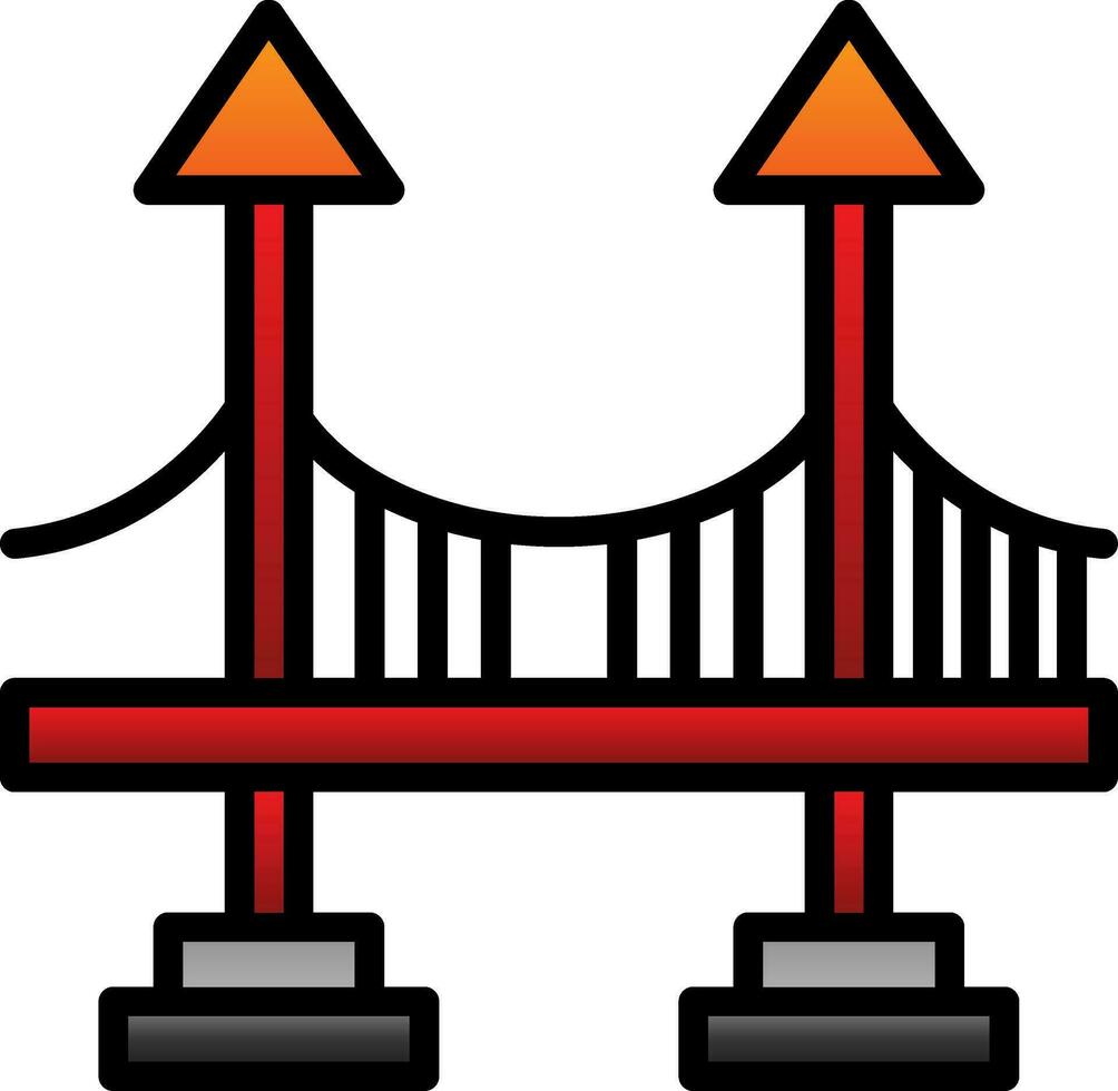 conception d'icône de vecteur de pont