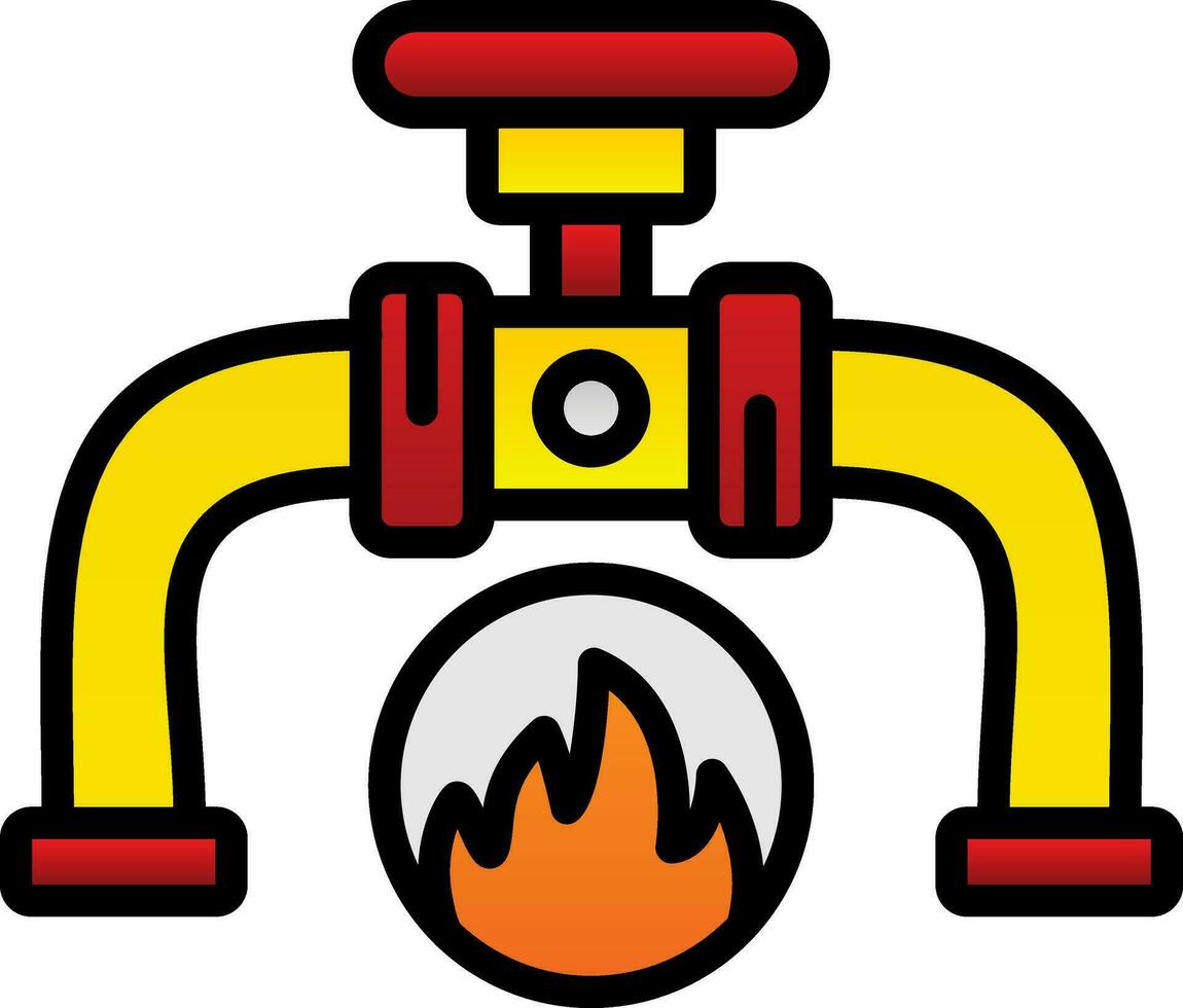 conception d'icône de vecteur de gaz