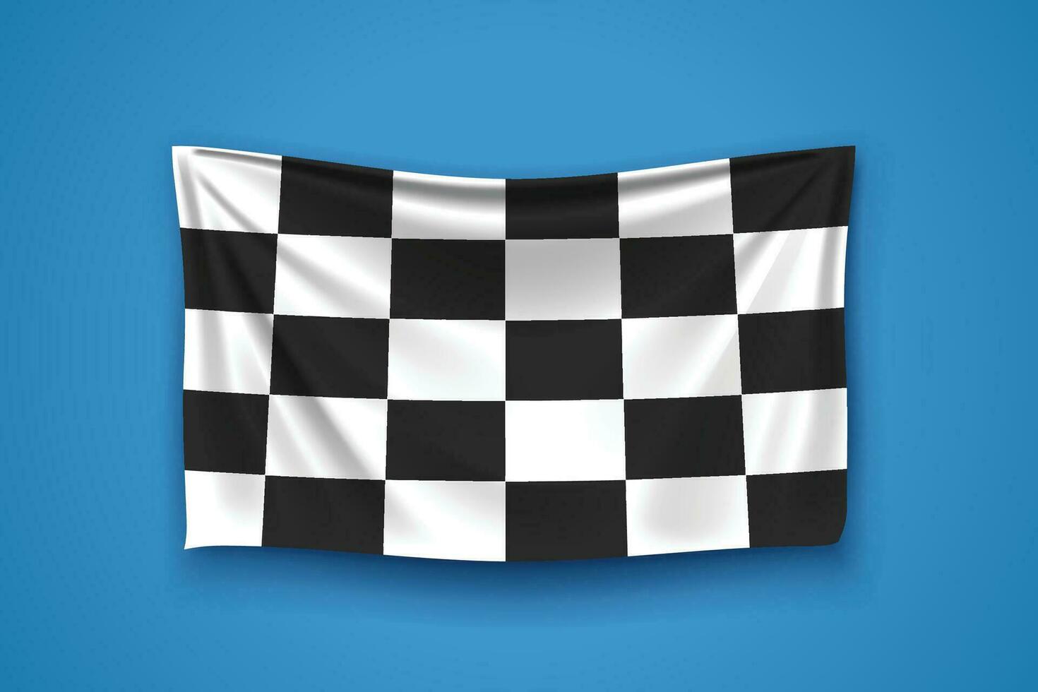 course drapeau de face vecteur