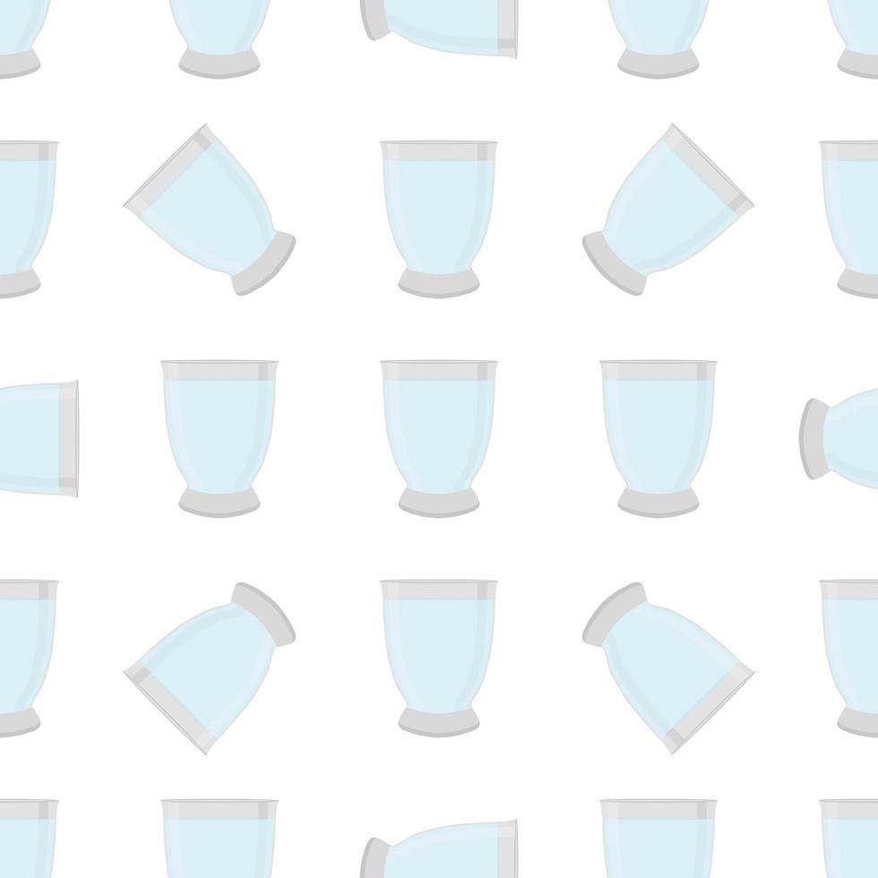 illustration sur le thème ensemble de couleurs tasses en verre de types identiques vecteur