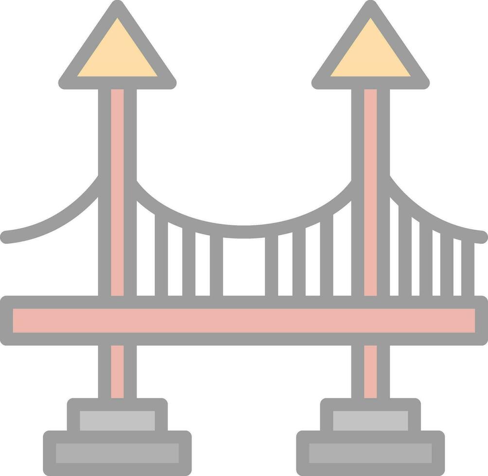 conception d'icône de vecteur de pont