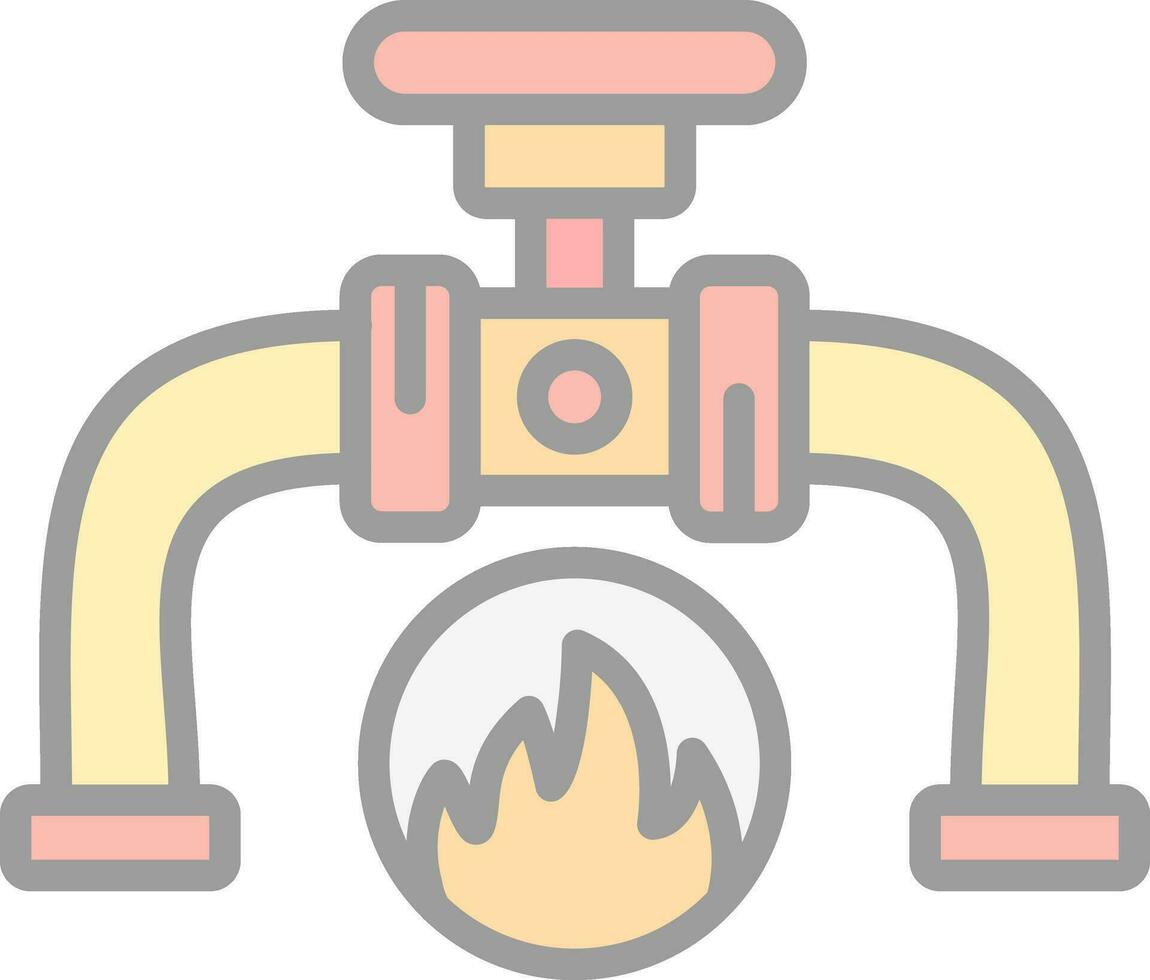 conception d'icône de vecteur de gaz