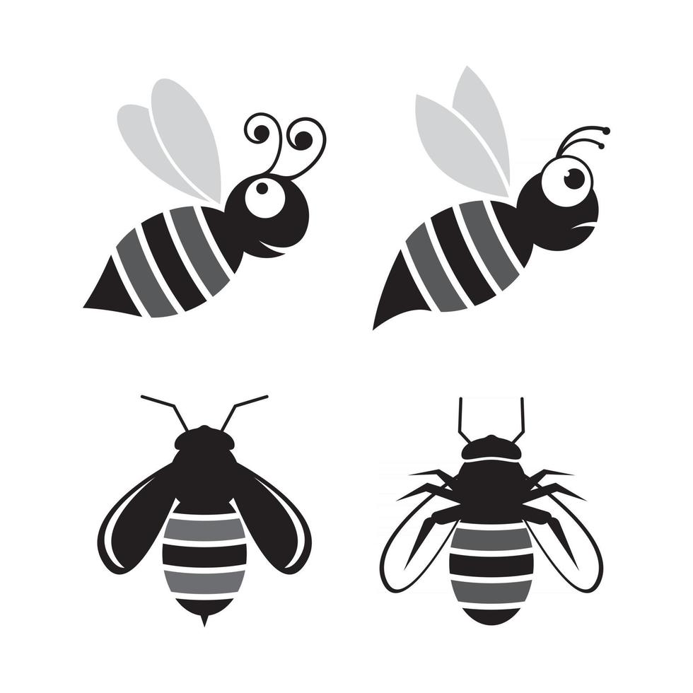 images de logo d'abeille vecteur