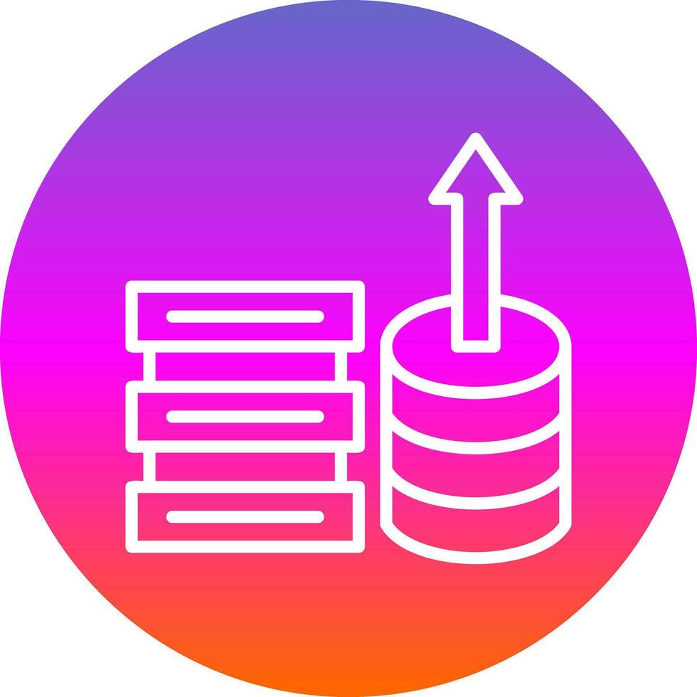 conception d'icône de vecteur de stockage de données