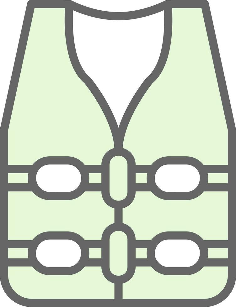 conception d'icône de vecteur de gilet de sauvetage