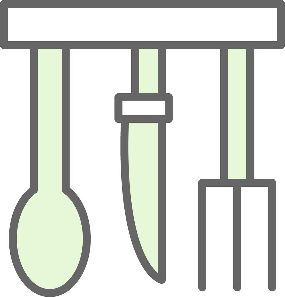 conception d'icônes vectorielles ustensiles vecteur