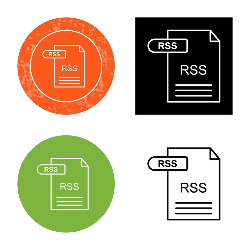 icône de vecteur rss