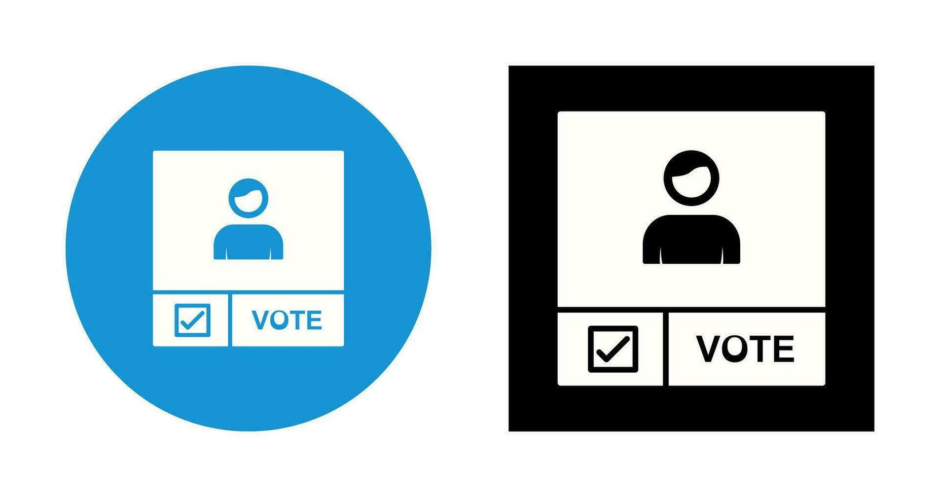 icône de vecteur de bannière de candidat