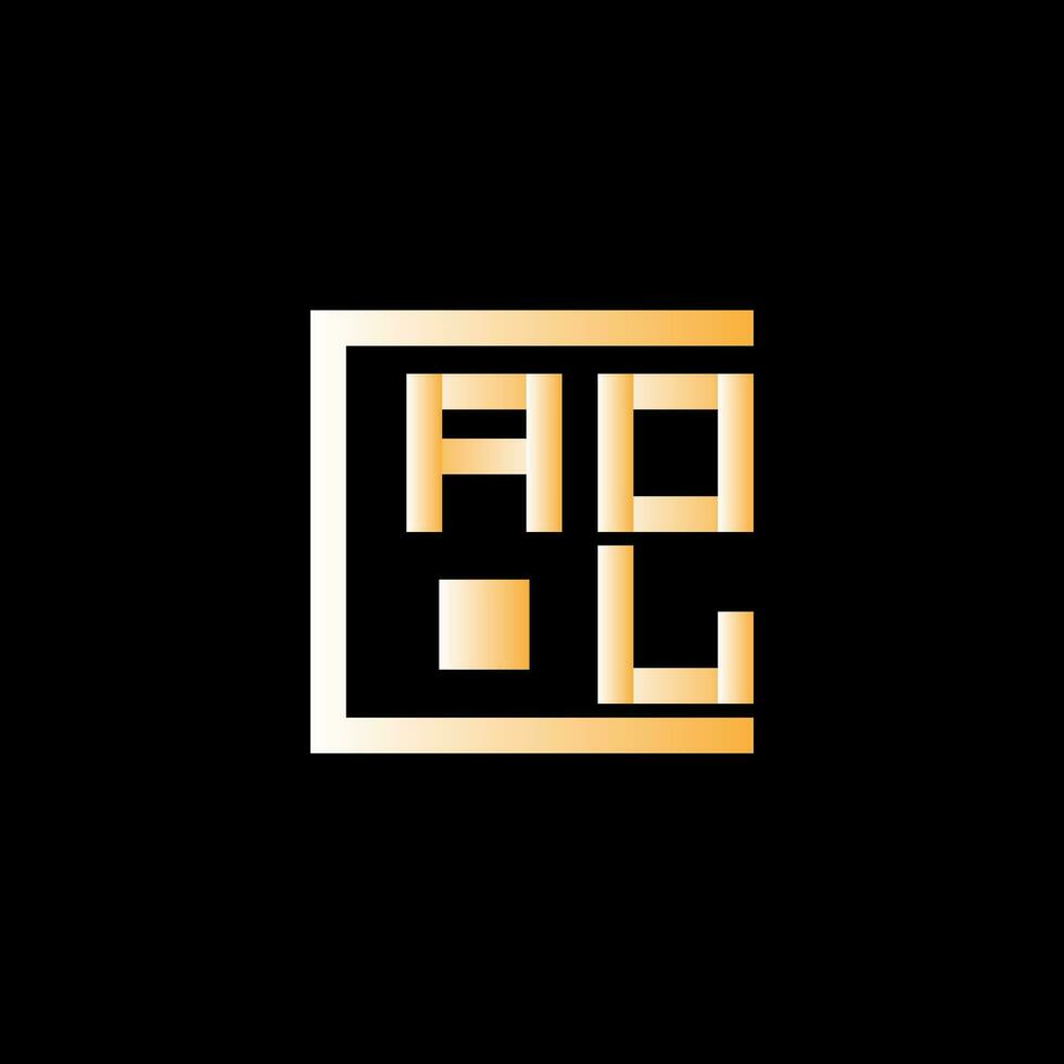 aol lettre logo vecteur conception, aol Facile et moderne logo. aol luxueux alphabet conception