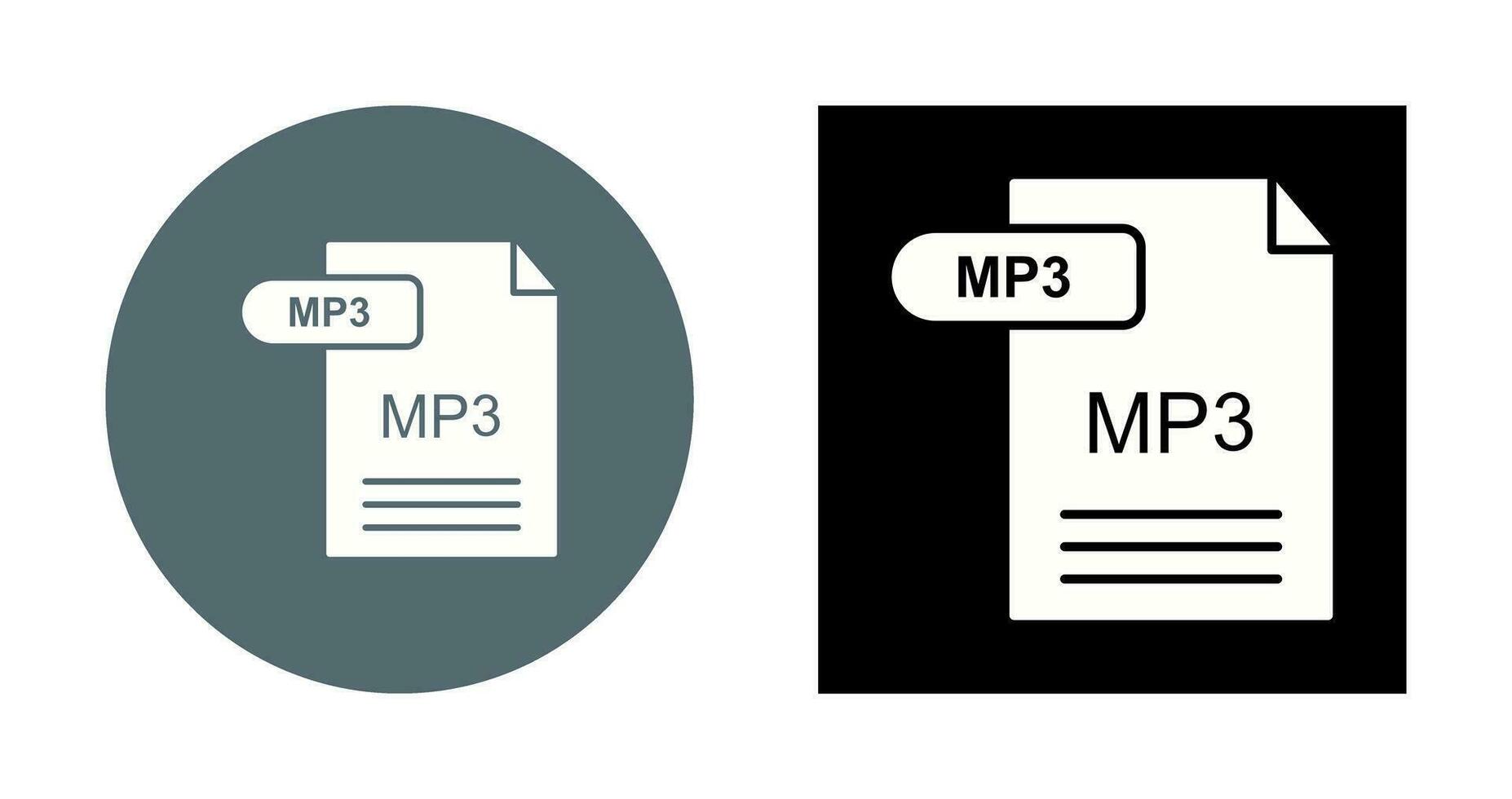 icône de vecteur mp3
