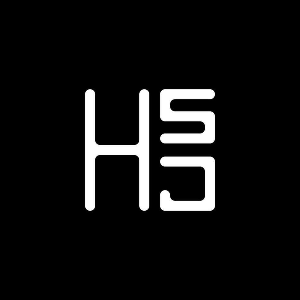 hsj lettre logo vecteur conception, hsj Facile et moderne logo. hsj luxueux alphabet conception
