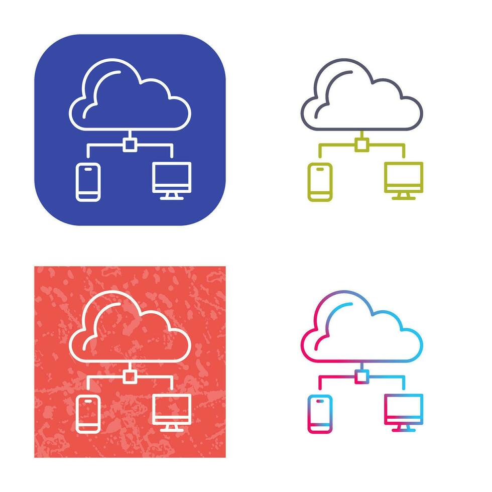 icône de vecteur de nuage