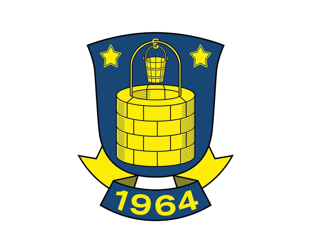 brondby si club logo symbole Danemark ligue Football abstrait conception vecteur illustration