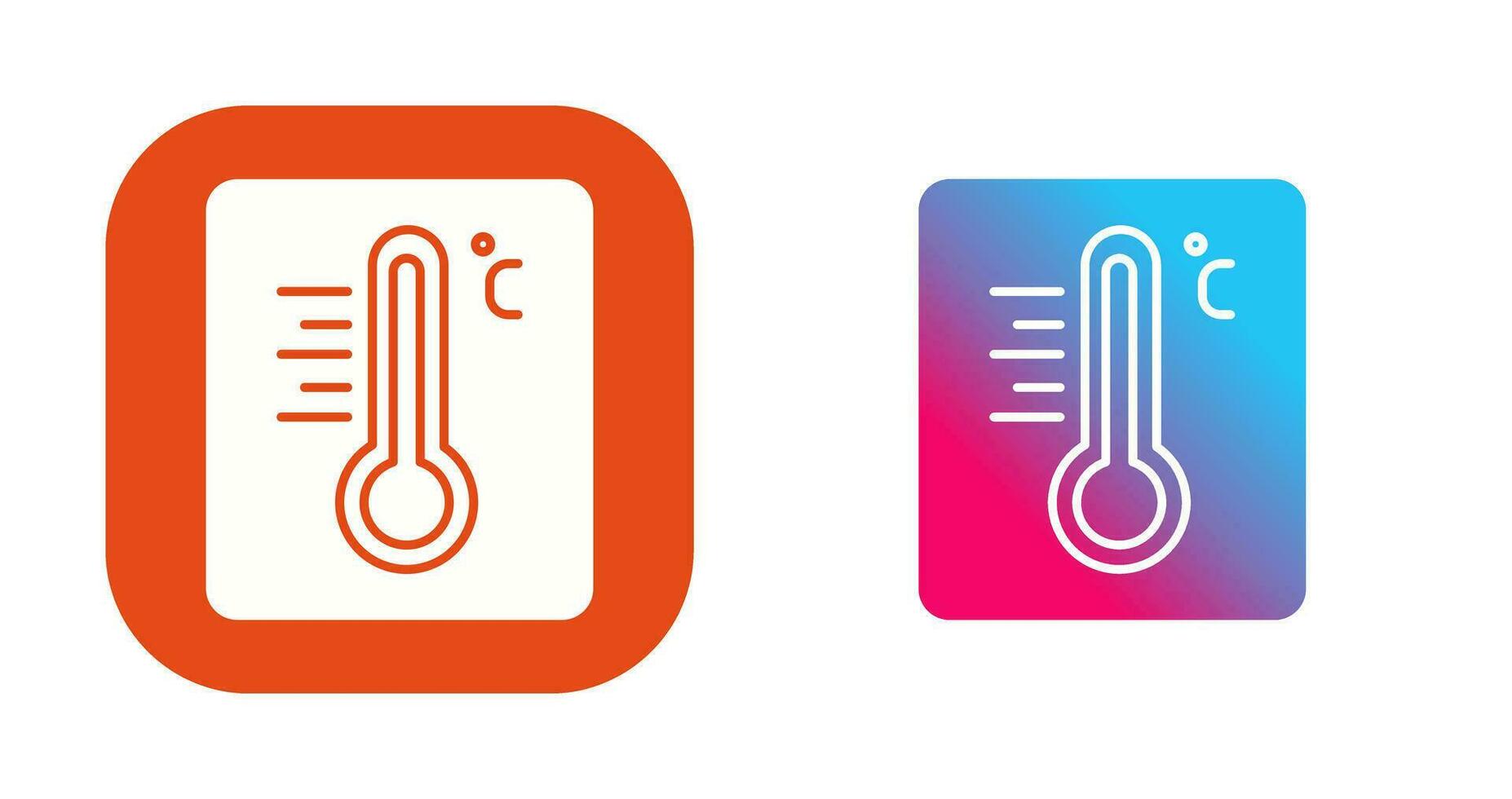 icône de vecteur de thermomètre