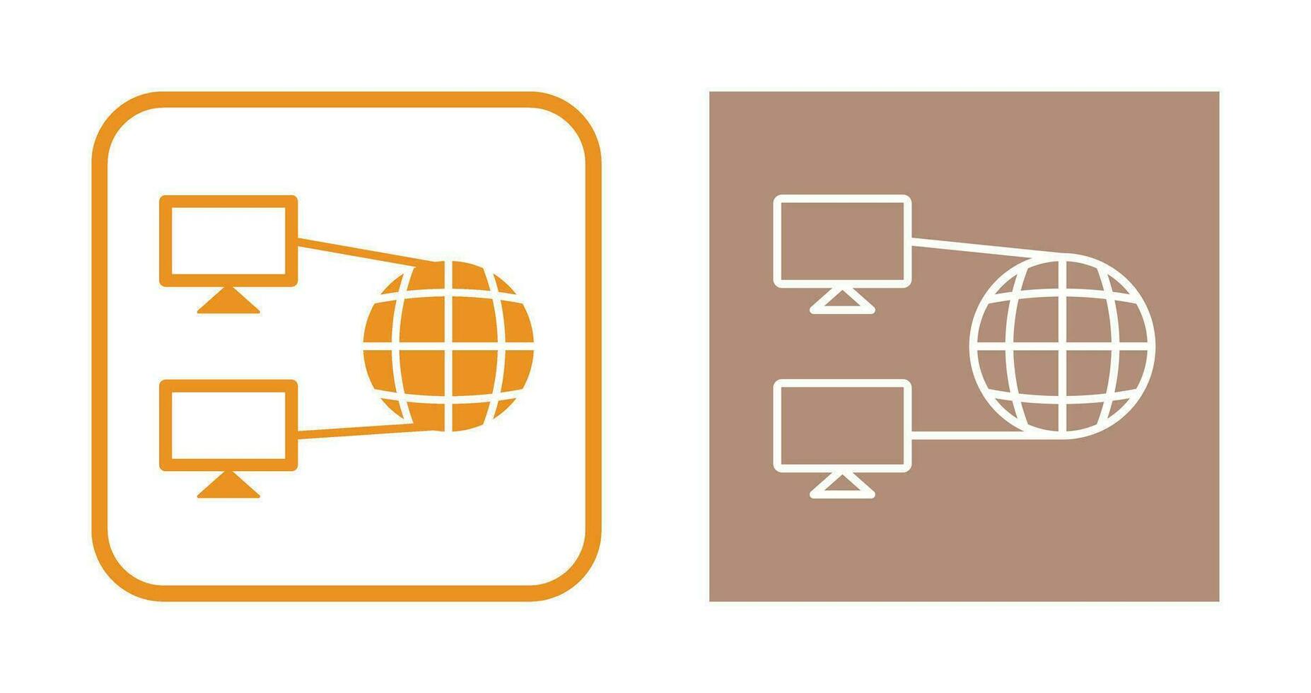 icône de vecteur de connectivité internet