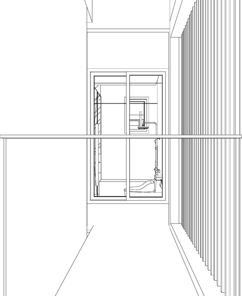 3d illustration du projet de construction vecteur