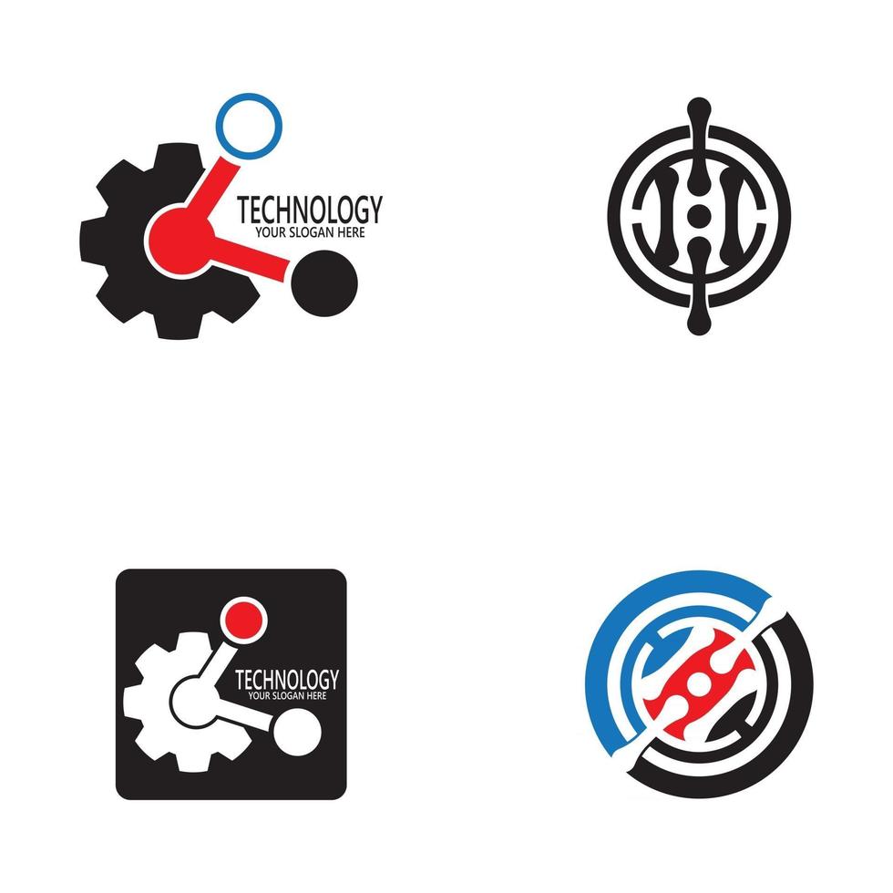 modèle de vecteur de conception de logo de technologie d'entreprise