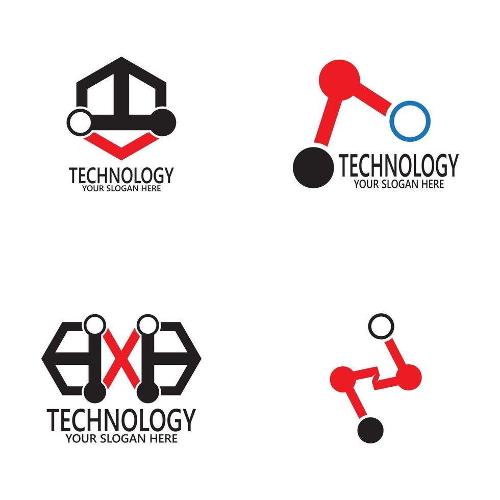 modèle de vecteur de conception de logo de technologie d'entreprise