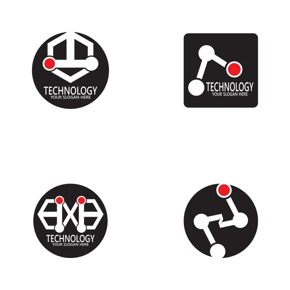 modèle de vecteur de conception de logo de technologie d'entreprise