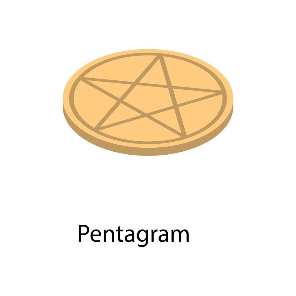 concepts de pentagramme tendance vecteur