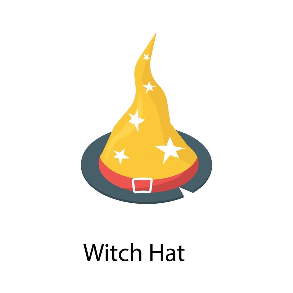 concepts de chapeau de sorcière vecteur