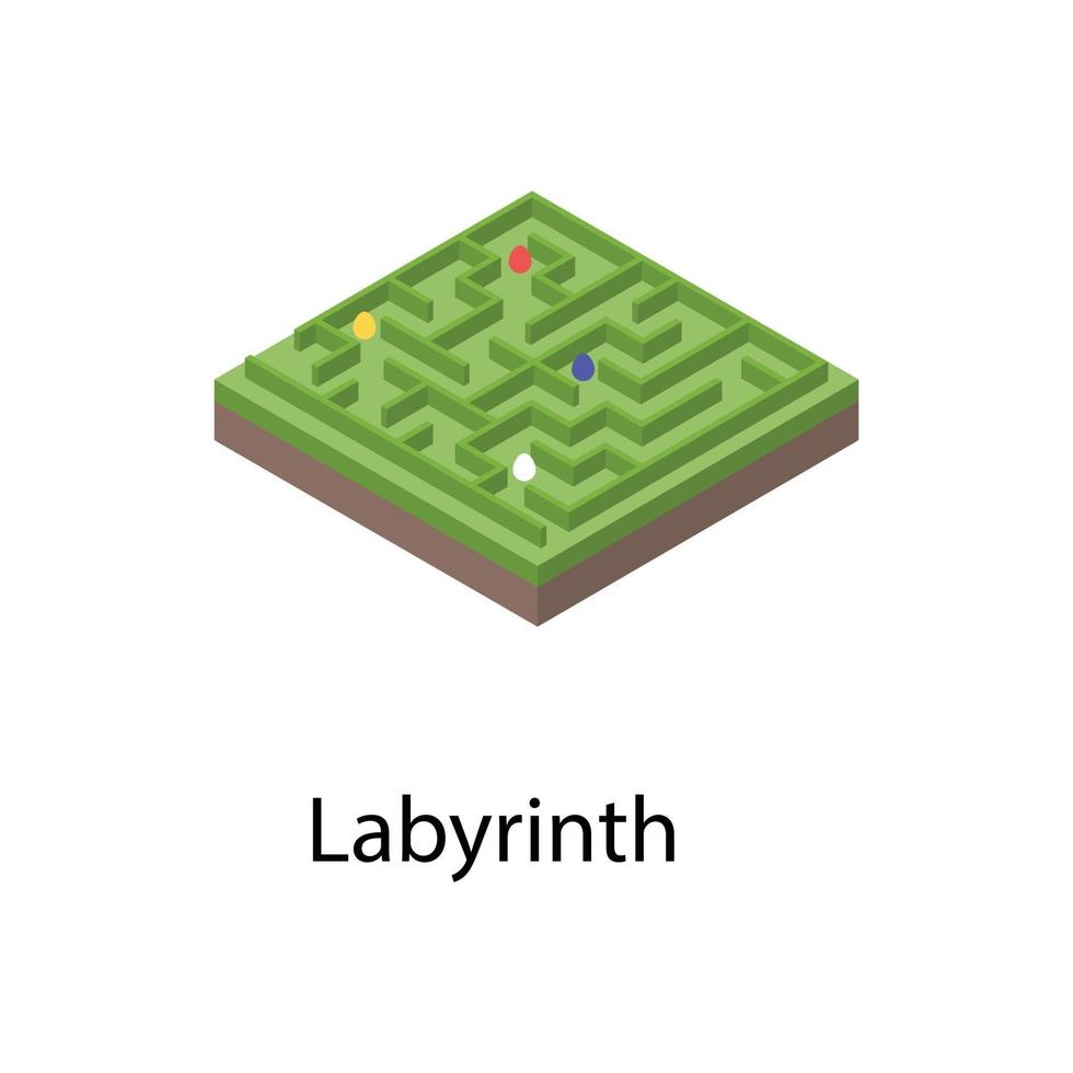 concepts de labyrinthe tendance vecteur